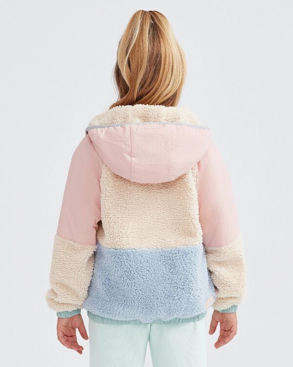 Skechers Outdoor Fleece Full Zip Sherpa Pembe Çocuk Polar - 5
