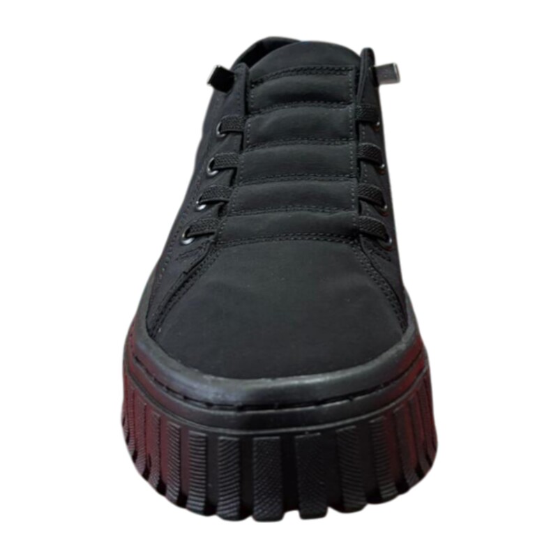 Gamelu Canvas Siyah Kadın Günlük Ayakkabı - 3