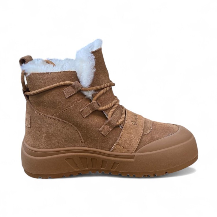 Gamelu Tape Zenne Kahverengi Kadın Bot - Gamelu