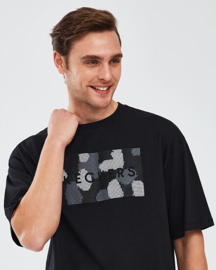 Skechers Graphic T-Shirt M Short Sleeve SİYAH Erkek Tshirt - 5