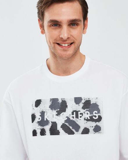 Skechers Graphic T-Shirt M Short Sleeve BEYAZ Erkek Tshirt - 5