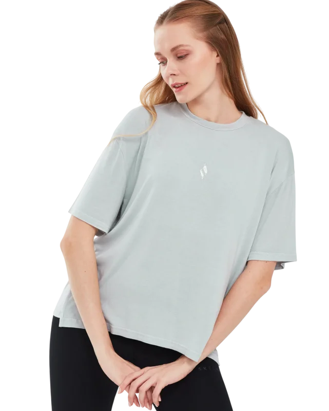 Skechers Graphic T-Shirt W Short Sleeve Gri Kadın Tshirt - 1