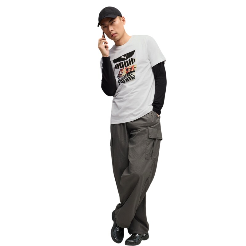 Puma Graphic Beyaz Erkek Tshirt - 3