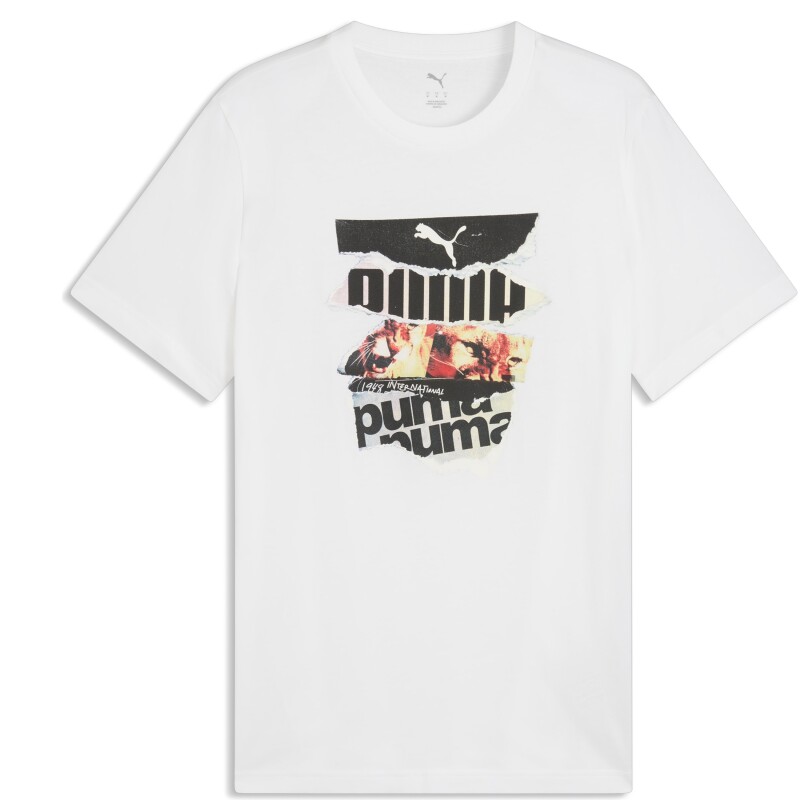 Puma Graphic Beyaz Erkek Tshirt - 4
