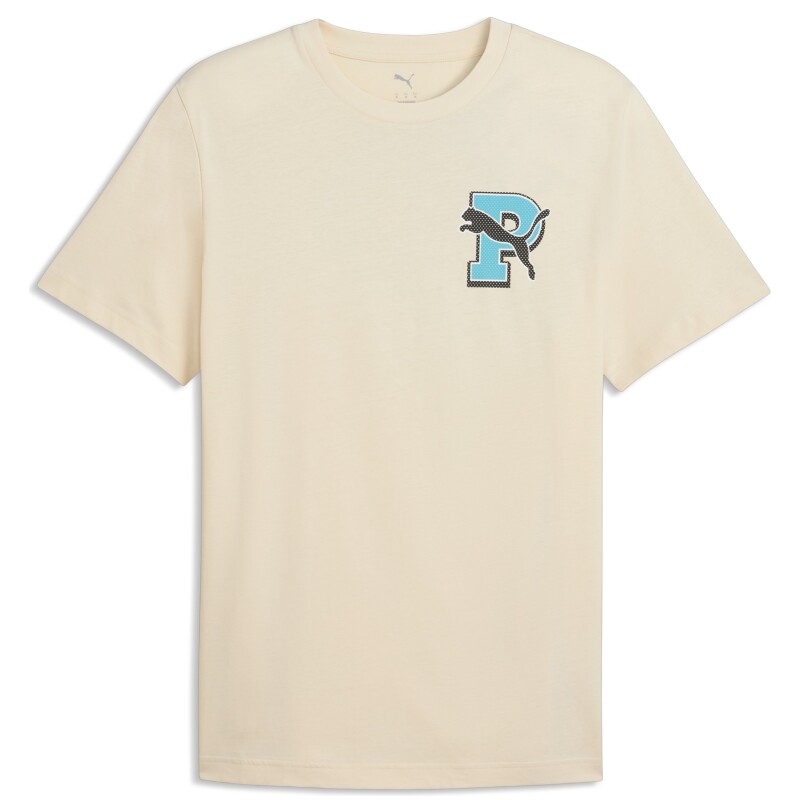 Puma Graphic Bej Erkek Tshirt - 4