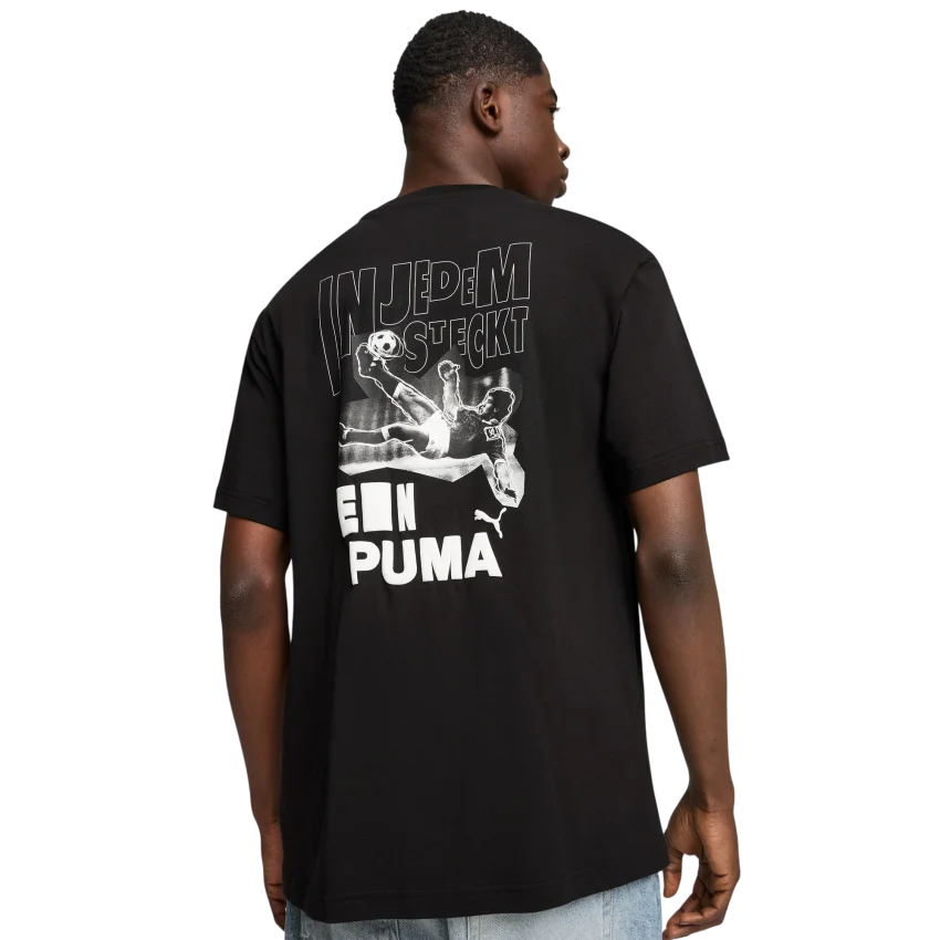 Puma Graphics Bicycle Kick Tee Siyah Erkek Tshirt - 2