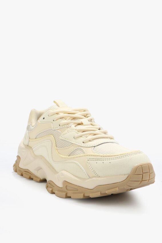 Hammer Jack Russel Z Spor Ayakkabı Bej Kadın Günlük Ayakkabı - 3