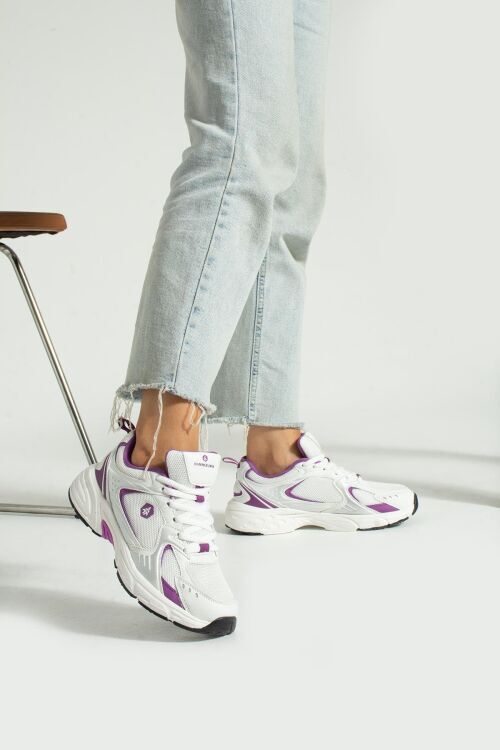Hammer Jack Songa Z Beyaz-Mor Kadın Günlük Ayakkabı - 3