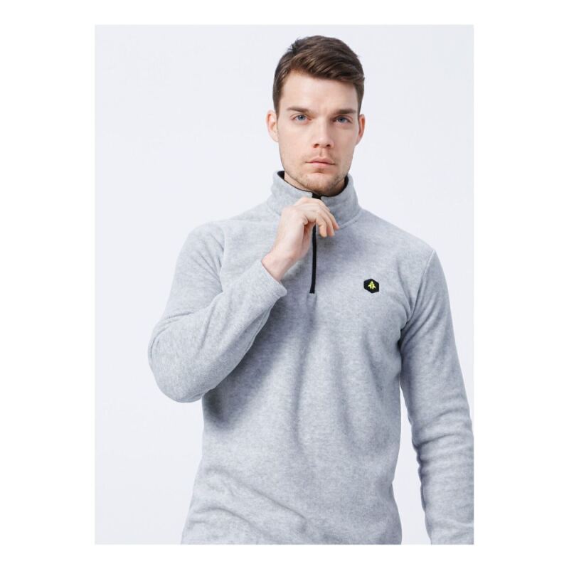 Hammer Jack TURIN ERKEK YARIM FERMUARLI POLAR Gri Erkek Sweatshirt 602 T01-E-5396 - 4