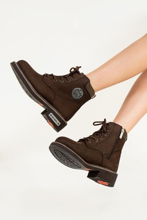 Harley Davidson JIM Kahverengi Kadın Bot - 4