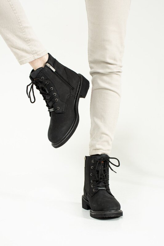 Harley Davidson JIM Siyah-Antrasit Erkek Bot - 4