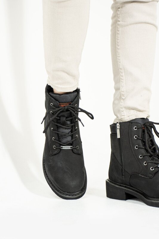 Harley Davidson JIM Siyah-Antrasit Erkek Bot - 6