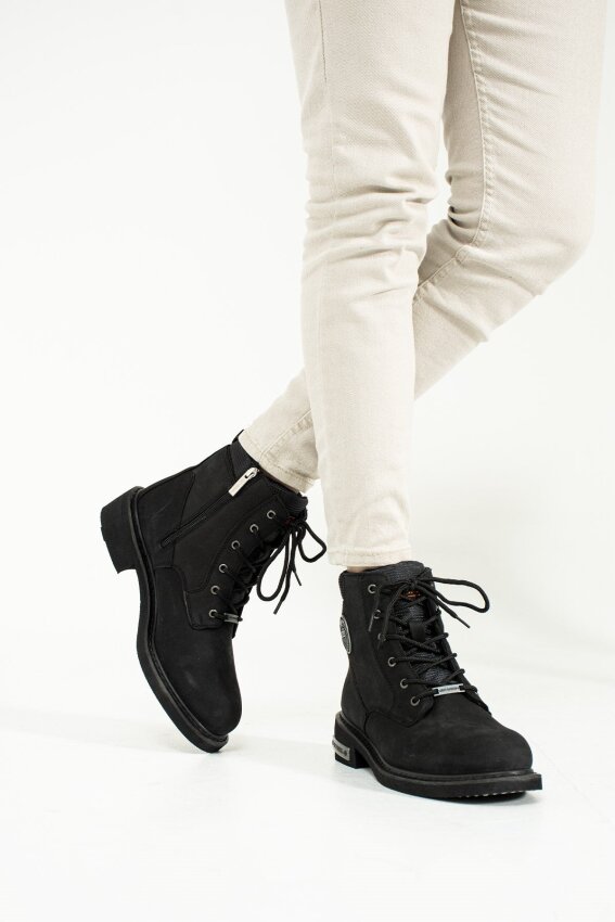 Harley Davidson JIM Siyah-Antrasit Erkek Bot - 5