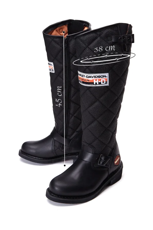 Harley Davidson LACONIA HI 646 SİYAH Kadın Bot - 6