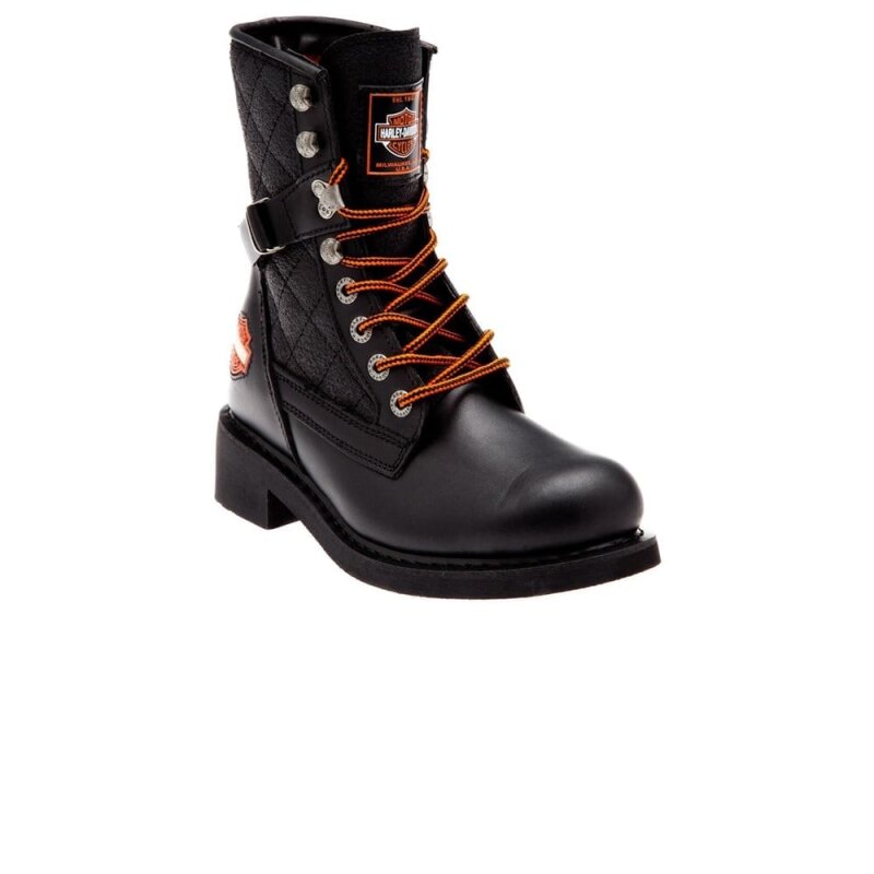 Harley Davidson NEW WORKER Siyah-Siyah Kadın Bot - 5