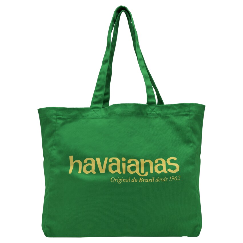 Havaianas Beach Bag XL Logo Yeşil Kadın Omuz Çantası - 1