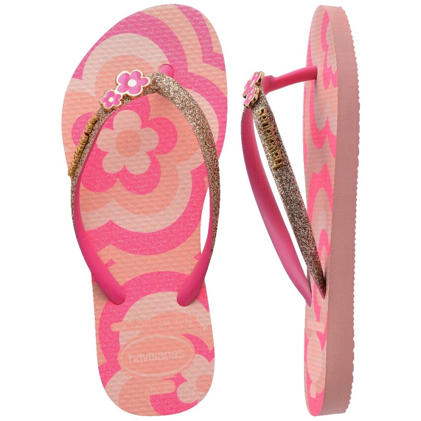 Havaianas Kids Slim Glitter II Pembe Çocuk Terlik - 5