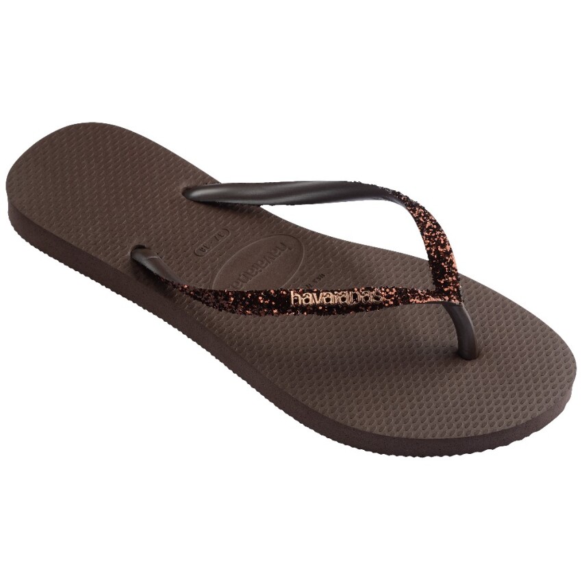 Havaianas Slim Glitter II Kahverengi Kadın Terlik - 2