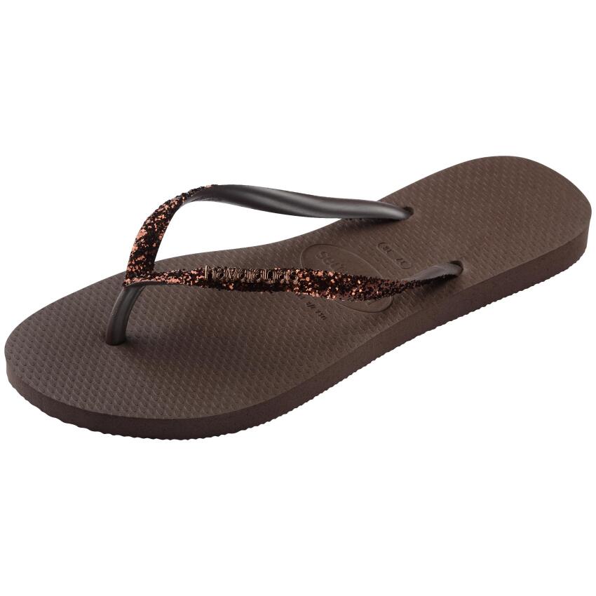 Havaianas Slim Glitter II Kahverengi Kadın Terlik - 3
