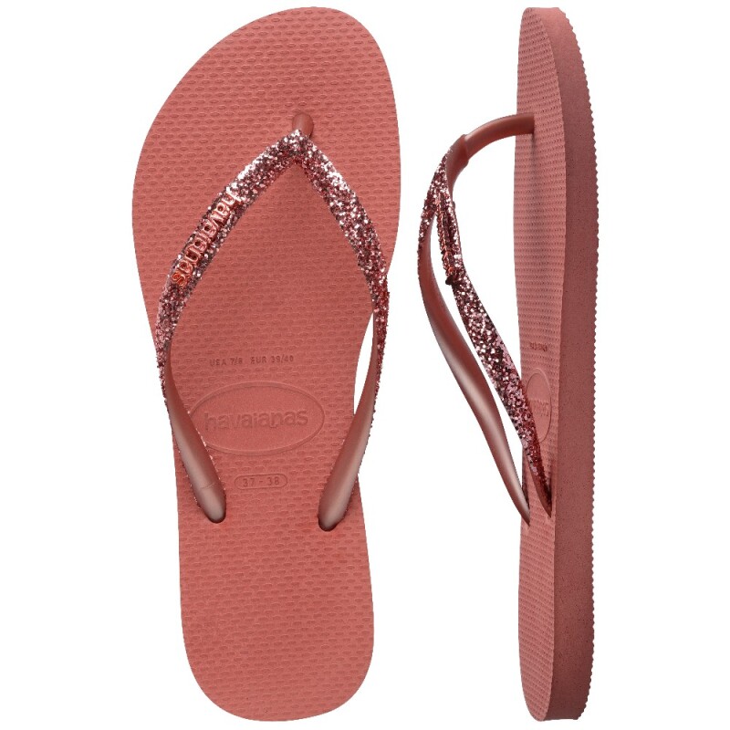 Havaianas Slim Glitter II Kırmızı Kadın Terlik - 5