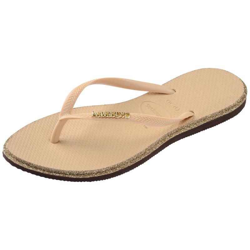 Havaianas Slim Point Glitter Sarı Kadın Terlik - 3
