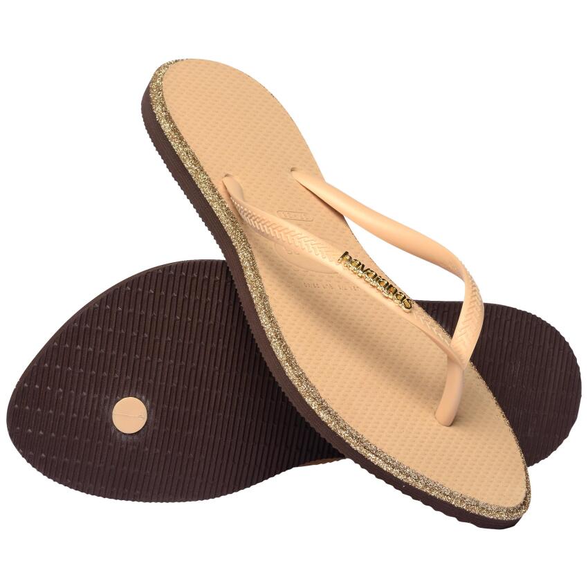 Havaianas Slim Point Glitter Sarı Kadın Terlik - 6