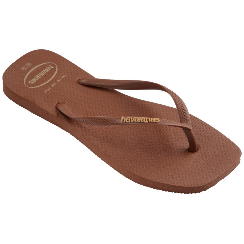 Havaianas Square Logo Pop U Kahverengi Kadın Terlik - 2