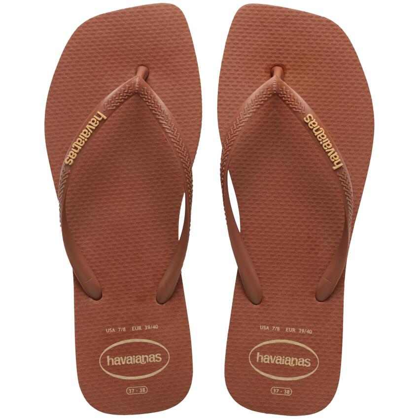 Havaianas Square Logo Pop U Kahverengi Kadın Terlik - 4