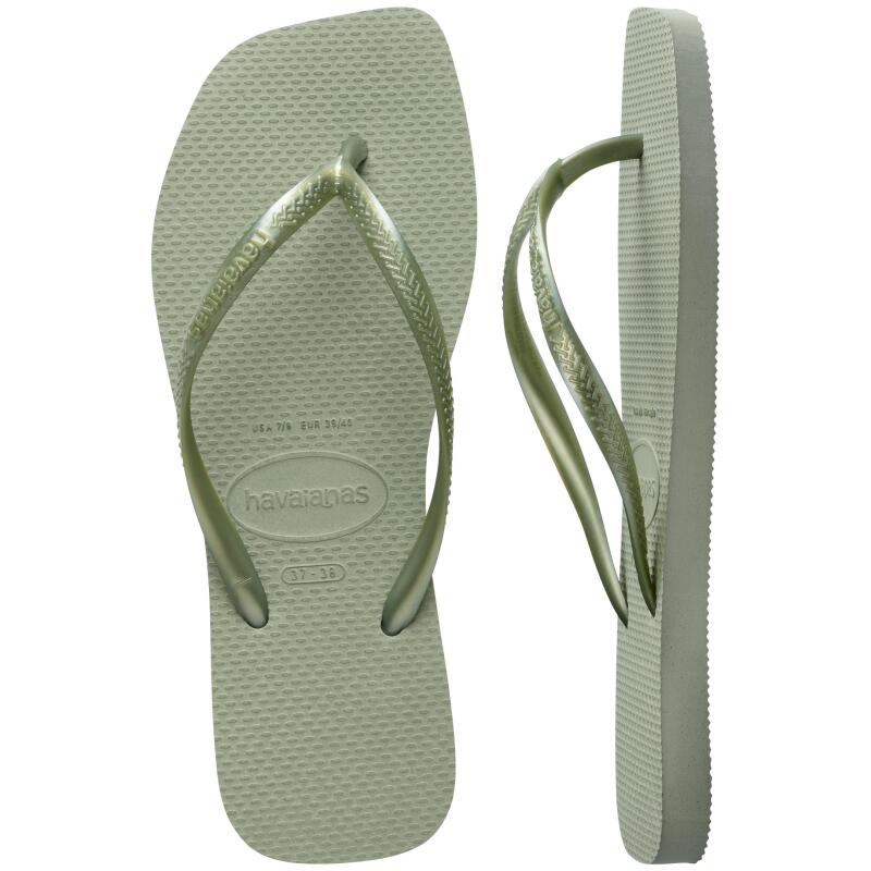 Havaianas Square Yeşil Kadın Terlik - 5