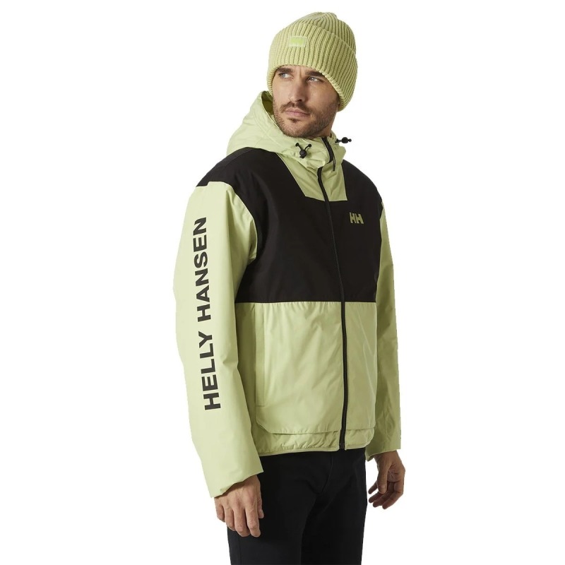 Helly Hansen HELLY HANSEN ERVIK INS RAIN MONT Yeşil Erkek Yağmurluk - 3