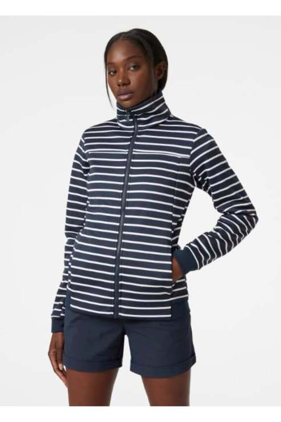 Helly Hansen Helly Hansen W Crew Fleece Mont Siyah-Beyaz Kadın Mont - 1