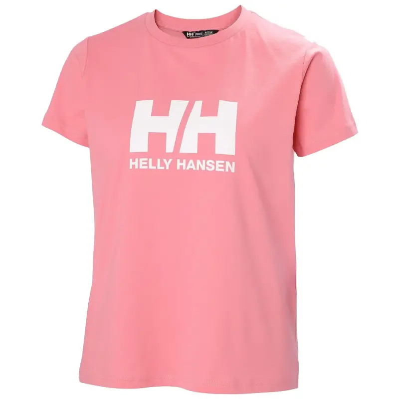 Helly Hansen Logo Pembe Kadın Tshirt - 1