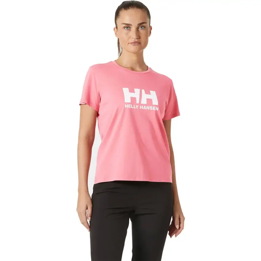 Helly Hansen Logo Pembe Kadın Tshirt - 3