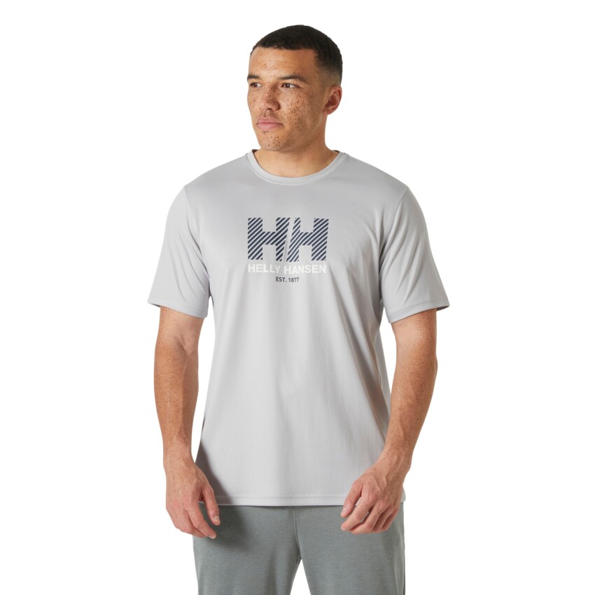 Helly Hansen HH Tech Graphic 2.0 Gri Erkek Tshirt - 1