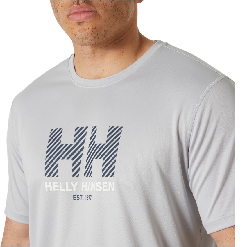 Helly Hansen HH Tech Graphic 2.0 Gri Erkek Tshirt - 3