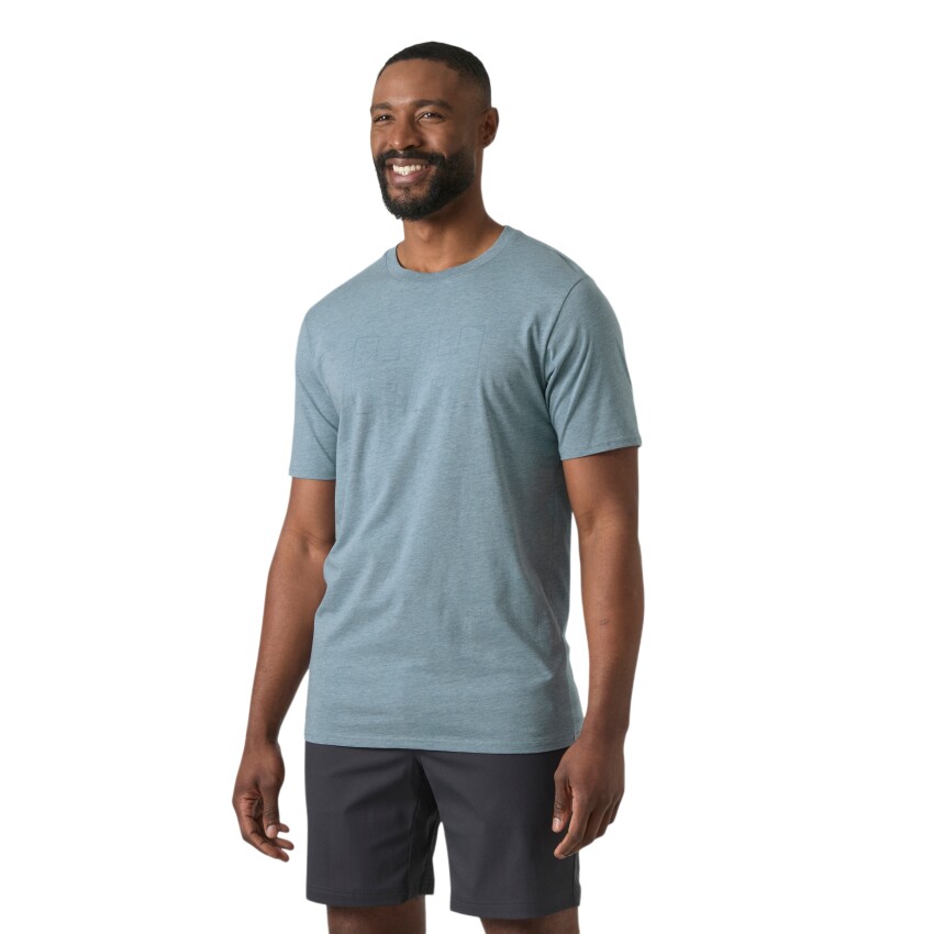 Helly Hansen HH Tech Logo Mavi Erkek Tshirt - 1