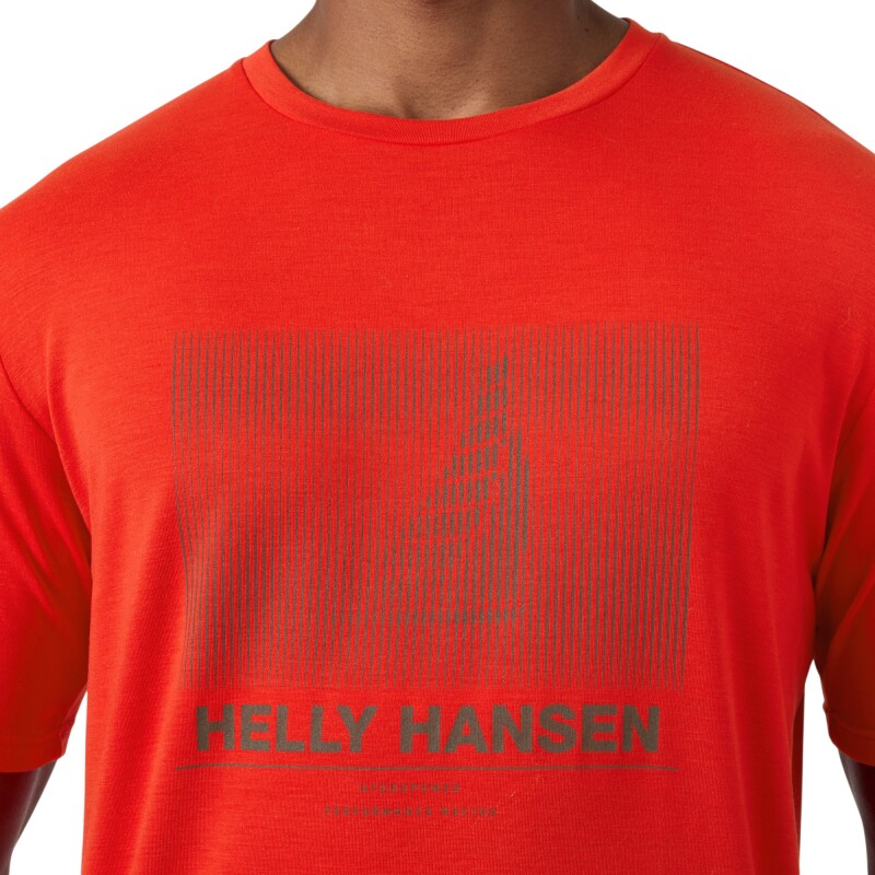 Helly Hansen HP Race Graphic Kırmızı Erkek Tshirt - 3