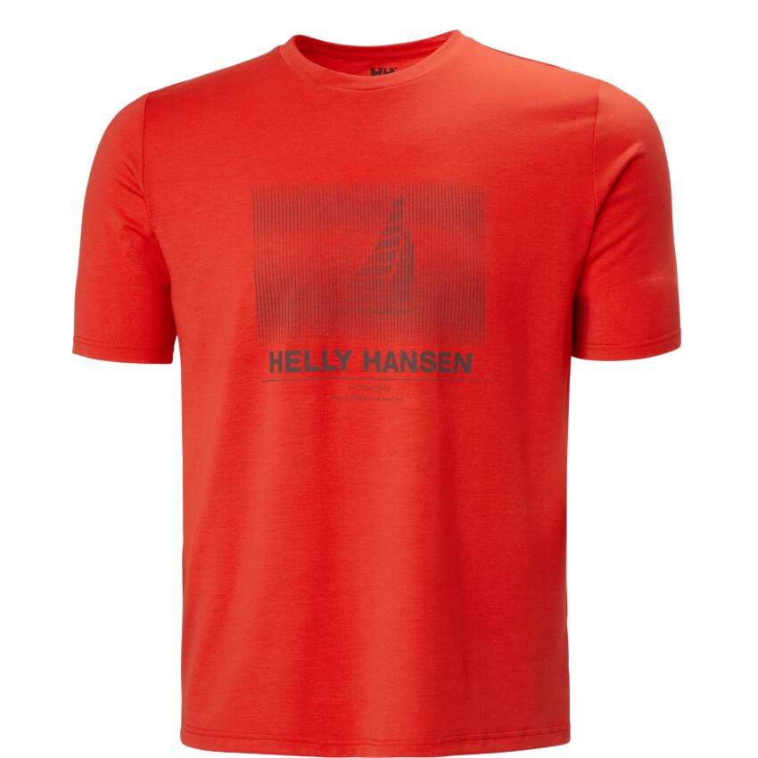 Helly Hansen HP Race Graphic Kırmızı Erkek Tshirt - 5