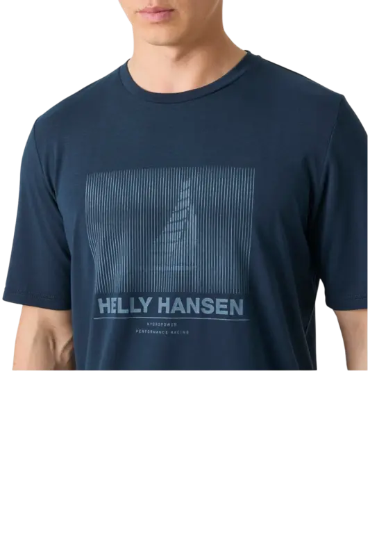 Helly Hansen HP Race Graphic T-Shirt Lacivert Erkek Tshirt - 3