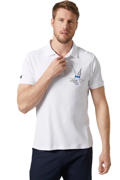 Helly Hansen HP RACE POLO T-SHIRT BEYAZ Erkek Polo Tshirt - Helly Hansen