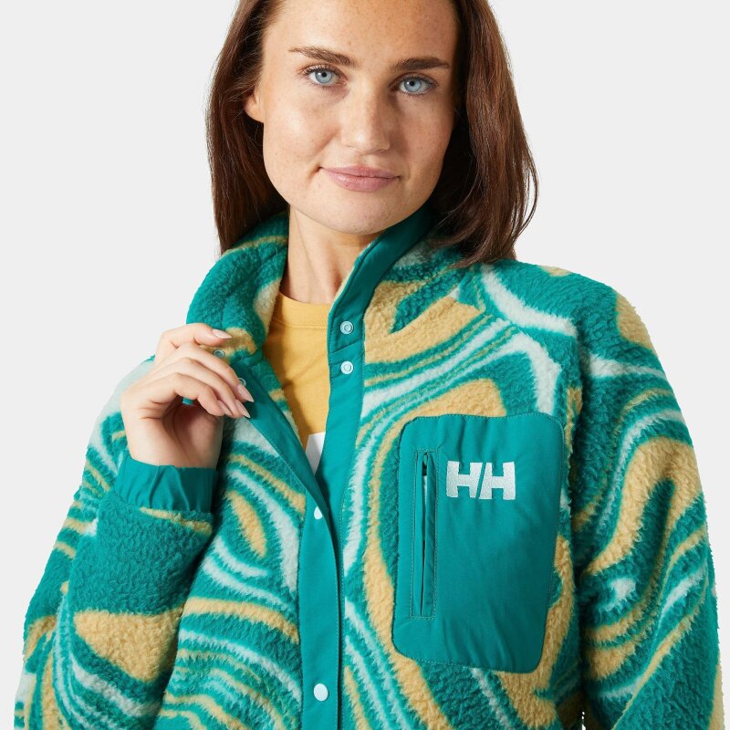 Helly Hansen Imperial Printed Pile Snap Mavi Kadın Polar - 3