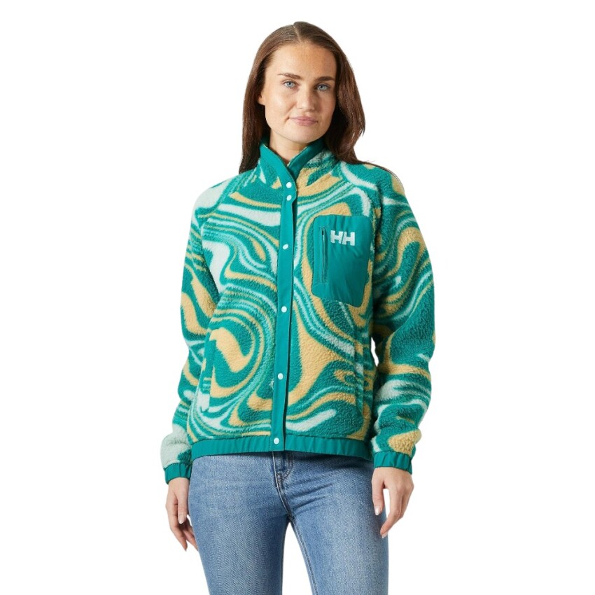 Helly Hansen Imperial Printed Pile Snap Mavi Kadın Polar - 1