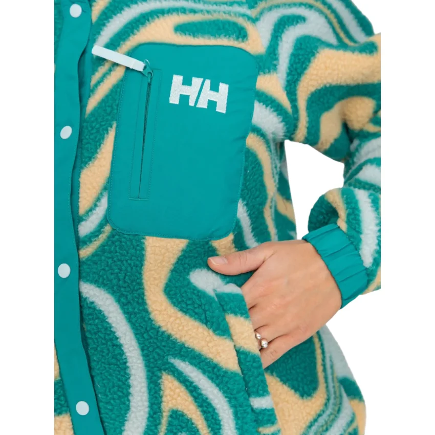 Helly Hansen Imperial Printed Pile Snap Mavi Kadın Polar - 4