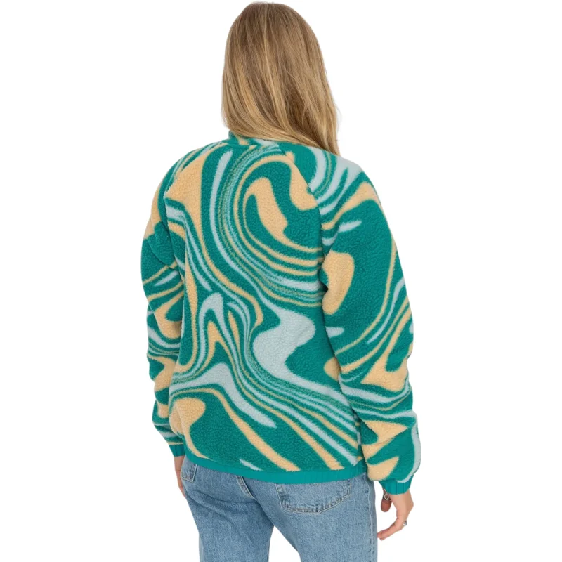 Helly Hansen Imperial Printed Pile Snap Mavi Kadın Polar - 2