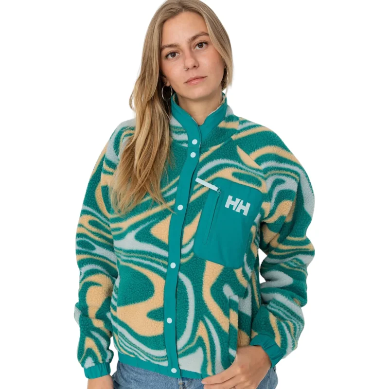 Helly Hansen Imperial Printed Pile Snap Mavi Kadın Polar - 1