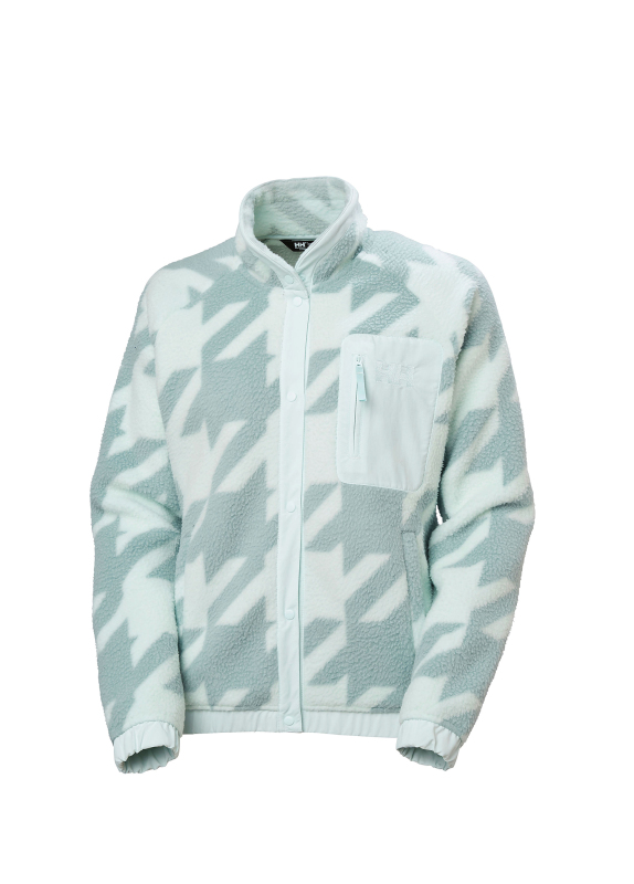Helly Hansen Imperial Printed Pile Snap Yeşil Kadın Polar - Helly Hansen