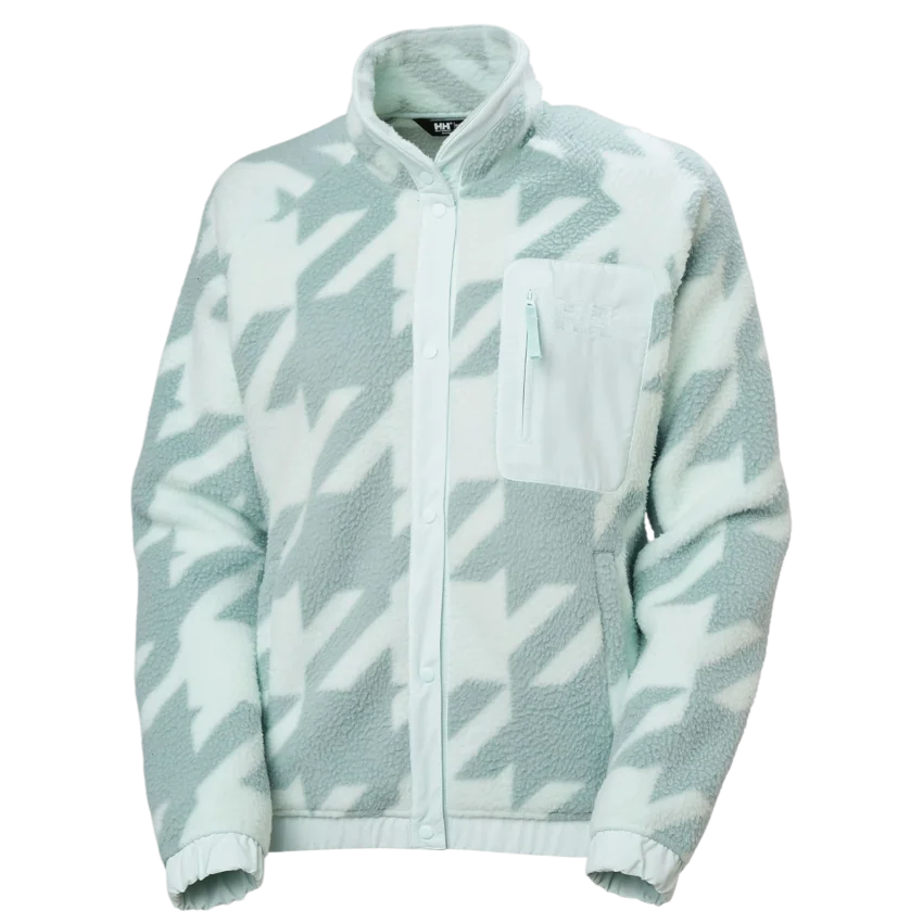 Helly Hansen Imperial Printed Pile Snap Yeşil Kadın Polar - 1