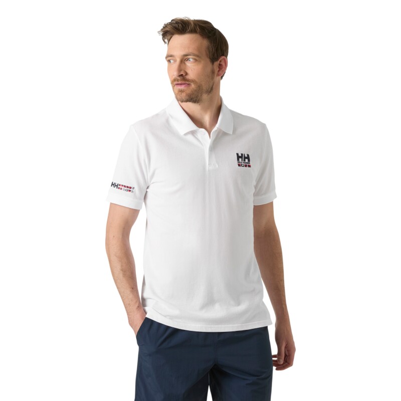 Helly Hansen Messina Graphic Fitted Beyaz Erkek Polo Tshirt - Helly Hansen