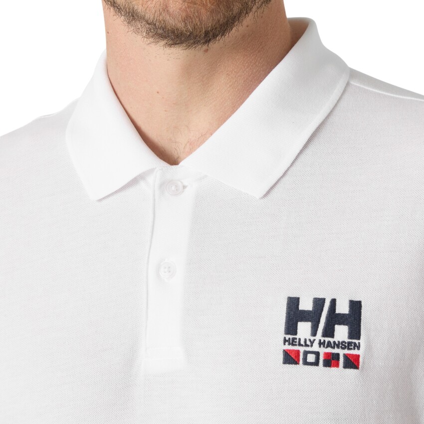 Helly Hansen Messina Graphic Fitted Beyaz Erkek Polo Tshirt - 3