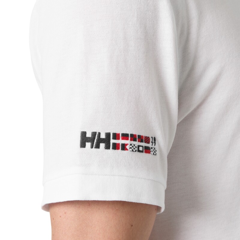 Helly Hansen Messina Graphic Fitted Beyaz Erkek Polo Tshirt - 4